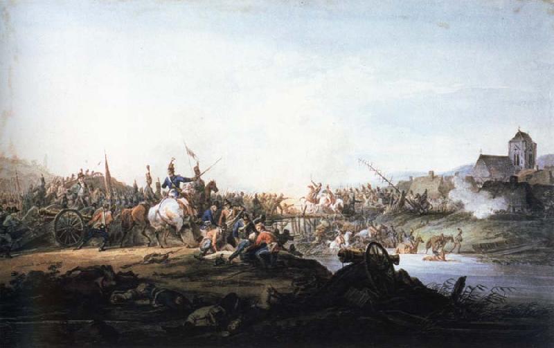 Aleksander Gierymski battle between russians and kosciuszko forces in 1801 Germany oil painting art